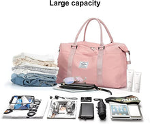 Load image into Gallery viewer, Travel Duffel Bag, Sports Tote Gym Bag, Shoulder Weekender Overnight Bag for Women