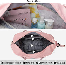 Load image into Gallery viewer, Travel Duffel Bag, Sports Tote Gym Bag, Shoulder Weekender Overnight Bag for Women