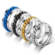 Load image into Gallery viewer, Titanium Steel Rotatable Chain Ring
