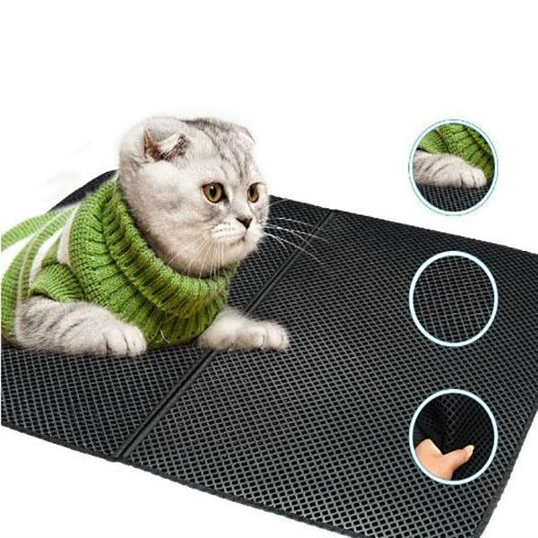 Double Layer Waterproof Pet Cat Litter Mat