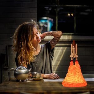 3D Printing Rocket Lamp