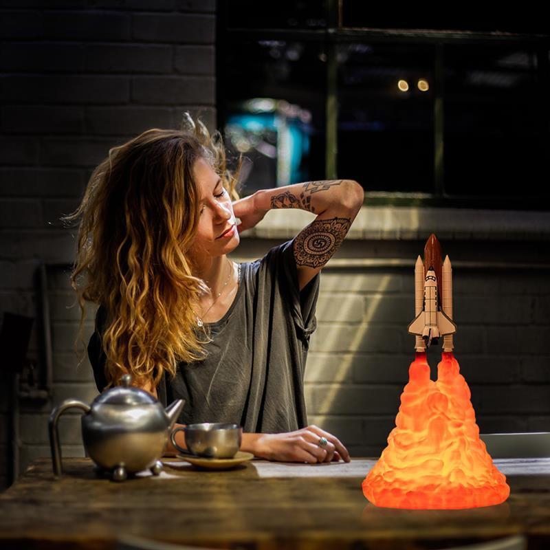 3D Printing Rocket Lamp