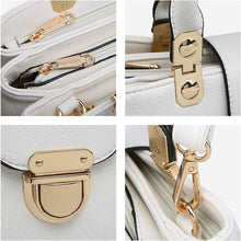 Load image into Gallery viewer, Women Satchel Handbags Top Handle Purse Medium Tote Bag Vegan Leather Shoulder Bag
