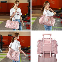 Load image into Gallery viewer, Travel Duffel Bag, Sports Tote Gym Bag, Shoulder Weekender Overnight Bag for Women
