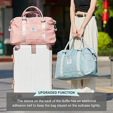 Load image into Gallery viewer, Travel Duffel Bag, Sports Tote Gym Bag, Shoulder Weekender Overnight Bag for Women
